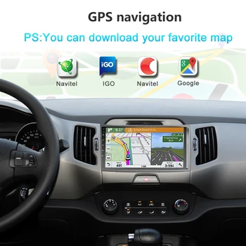 2Din Android 9.0 auto Radio Multimedia Video Player GPS навигация за KIA Sportage 2010 3 2011 2012-2016 авто радио