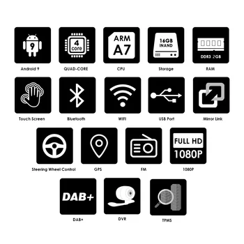 2Din Android 9.0 auto Radio Multimedia Video Player GPS навигация за KIA Sportage 2010 3 2011 2012-2016 авто радио