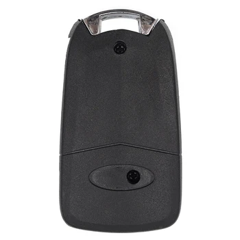 Keyecu промяна флип дистанционно ключ Shell Case Fob капак на корпуса 3 бутона с нож HU101/FO21 за Ford C-Max, Fiesta, Focus, Galaxy,