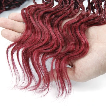Изкуствените къдрици на къдрава сенегалски Твистовые косата, 14 инча, 35 направления/опаковка синтетични тъкани косата омбре коса, Плетене на една кука