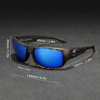 KAENON ежедневни спортни слънчеви очила за мъже TR90 материал очила поляризирани огледално покритие слънчеви очила с оригиналната кутия