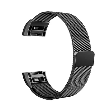 JRGK миланската контур каишка за Fitbit Charge 2 Band подмяна на гривна Връзка гривна Magnetic неръждаема смарт груп замени каишка