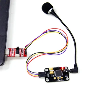 Модул за разпознаване на глас и микрофон Dupont Speed Recognition е съвместим с за Arduino