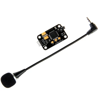 Модул за разпознаване на глас и микрофон Dupont Speed Recognition е съвместим с за Arduino