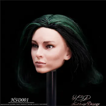 1/6 мащаба на Емма Dumon Head Sculpture Europe Beauty Girl with Planted Hair САМ Action Figures