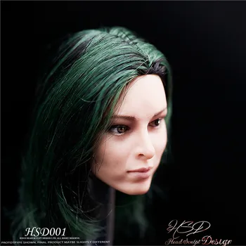 1/6 мащаба на Емма Dumon Head Sculpture Europe Beauty Girl with Planted Hair САМ Action Figures