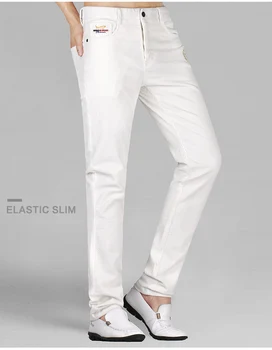 Вельветовые удобни тенденция MenTrousers Smart Business Leisure Man панталони прави крака растягивающиеся всеки ден Фаянс big ize40