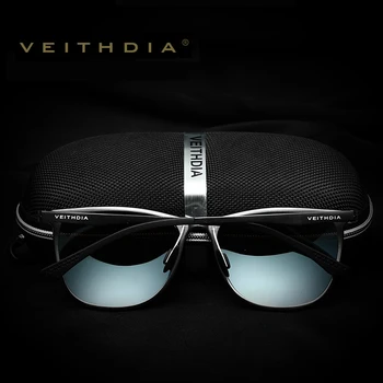 VEITHDIA ретро алуминий, магнезий Марка за мъжки слънчеви очила с поляризирани лещи винтидж очила, аксесоари за слънчеви очила за мъже 6623