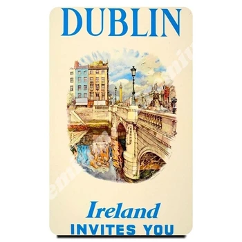 Ирландия сувенир магнит ретро туристически плакат