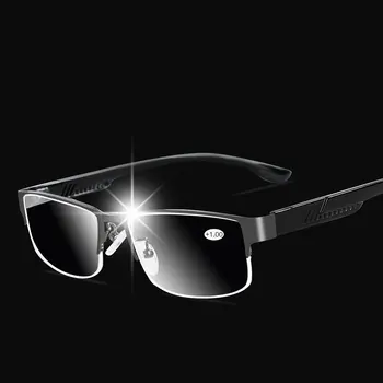 Мъжки слънчеви очила за четене за точка мъжки слънчеви очила Gafas de Lectura Man дальнозоркие рамки за очила дамски наполовина без рамки +1 +1.5 2 2.5
