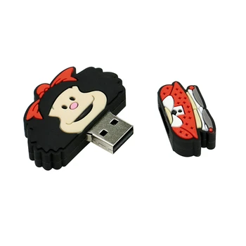 Красиво момиче Memoria Stick Mafalda персонализиран подарък стик 256 GB 128 GB Cle USB Flash, 64 GB 4 GB 8 16 GB Key Disk 32 GB 256 GB