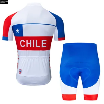 TEAM 2019 CHILE CYCLING JERSEY 9D Bike Shorts Set Ropa Ciclismo Мъжки Summer Quick Dry Pro Bicycle Maillot Pants Clothing