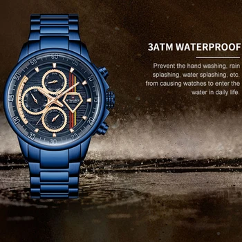 NAVIFORCE луксозна марка мъжки часовници военно-спортни ръчни часовници за мъже Businees стомана каишка водоустойчив часовник мъжки Relogio Masculino