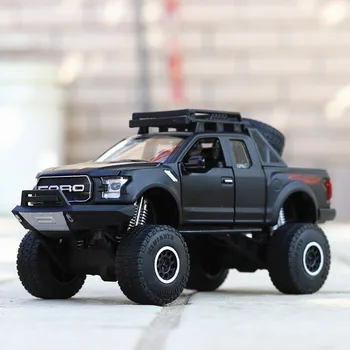 Ford F150 Raptor 1/32 Model Truck Car Diecast Metal Alloy Light Car Simulation Vehicles Коли Играчки За Деца Подаръци За Деца