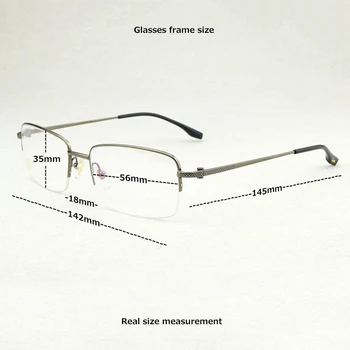 Марка квадратна Титановая рамки за очила мъжете 2020 късогледство компютърен очите рамки за очила за мъже мода бизнес рамки за очила мъжки