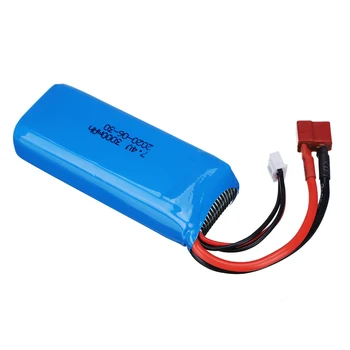 7.4 V 3000mah Lipo Battery for Wltoys 1:14 144001 RC Car toys Parts Battery for RC Car Wltoys 144001 1-5PCS 7.4 V Battery T Plug