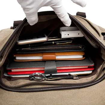 Реколта мъжки портфейли наплечная чанта за пътуване Crossbody чанта причинно платно чанта мозайка мултифункционален лаптоп XA237ZC