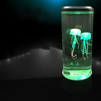 Led Jellyfish Night Light Home Aquarium Decoration Светлини Нощна Лампа Творческа Атмосфера Светлини Мода Професионален Красив