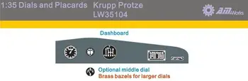 Мащаб 1: 35 автомобилни скали и указателни табели Krupp Protze (Decal&PE) аксесоар модели