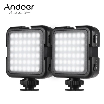42LED Ultra Bright LED Video Светлини 42PCS Light Beads with Cold Shoe Mount Dimmable Brightness 6000K Photographing Lighting