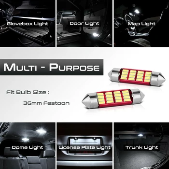 Canbus Featoon C5W 36 мм LED Car Interior Light за Nissan Tiida Sentra Teana J31 Mitsubishi Lancer 9 10 I200 ASX Pajero 4