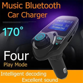 Микрофон Безжична Bluetooth FM предавател комплект за кола за Mp3 плейър с USB зарядно устройство