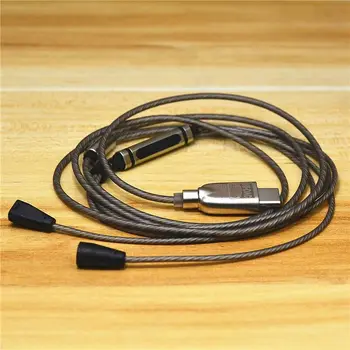 USB C to mmcx Upgrade на кабел за слушалки, ALC5686 КПР Mic Converter, САМ взаимозаменяеми кабел за Sony,Shure,Sennheiser IE80,80s,se215