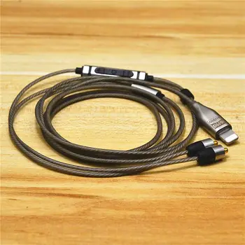 USB C to mmcx Upgrade на кабел за слушалки, ALC5686 КПР Mic Converter, САМ взаимозаменяеми кабел за Sony,Shure,Sennheiser IE80,80s,se215