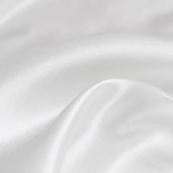 Pearlsilk 12momme 140 см ширина бял цвят коприна памук сатен облекло матриалы лятна подплата САМ Облекло Тъкани Безплатна доставка