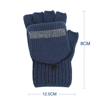 Зимни топли ръкавици USB пера вълнени ръкавици плетени калъф flip без пръсти Полупальцевые ръкавици, ръкавици без пръсти жени 2021
