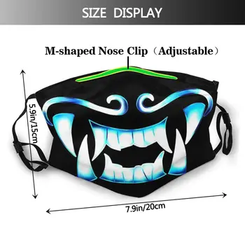 Те са демони устата устата маска за лице Лигата на Легендите LOL MOBA игра защита за многократна употреба пера маски с филтри за покриване на устата