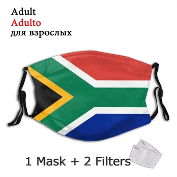 Южна Африка Флаг Springboks Non-Устранимый Лицевата Плоча Гермошлема Анти-Респиратор Маска За Предпазване От Филтри Закутайте