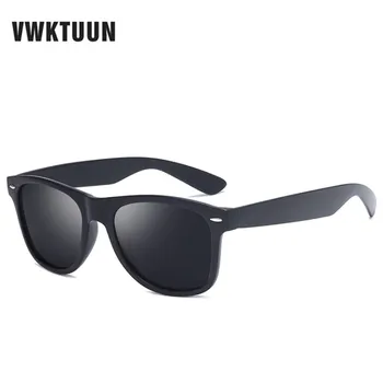 Марка VWKTUUN поляризирани слънчеви очила мъжете открит шофиране нюанси Sqaure слънчеви очила за жени огледални очила с UV400 шофьор слънчеви очила