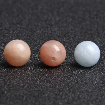 Натурален близалка Морганит каменни мъниста кръгли свободни распорные мъниста 6 8 10 mm изберете размера за 