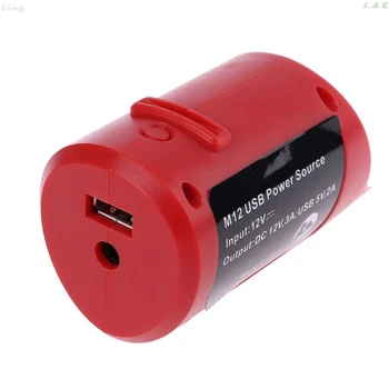 Подмяна на USB DC12V M12 зарядно устройство за Milwaukee 49-24-2310 48-59-1201 литиева батерия за преносим лесен безжичен източник на захранване