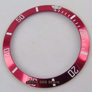 38 мм часовници bezel китайски червен алуминиев пръстен поставете подходящи за 40 мм автоматични часовници
