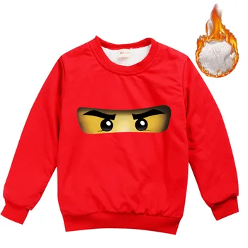 2020 детски зимни дрехи Ninjago pattern пуловер с дълъг ръкав за момчета и момичета топли памучни дрехи, Детски пуловер