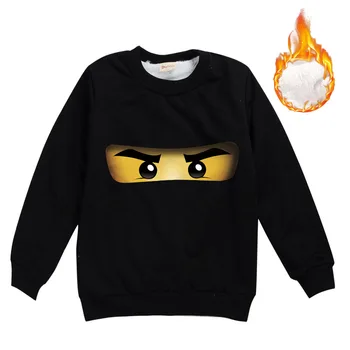 2020 детски зимни дрехи Ninjago pattern пуловер с дълъг ръкав за момчета и момичета топли памучни дрехи, Детски пуловер