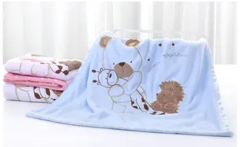 Нов истински детско одеало възпирам на бебето, 75 * 75 см Wrap новородени супер меки детски легла пелена AKX15