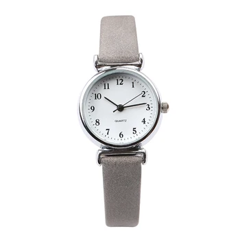 Изящните малки прости дамски рокли часовници ретро кожени дамски часовници от топ марка за дамска мода мини дизайн на ръчен часовник