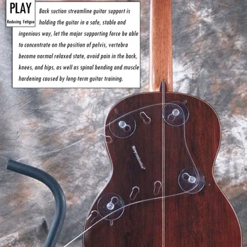 Koyunbaba китара на врата почивка обратно засмукване Streamliner китара подкрепа за класическа акустична фламенко