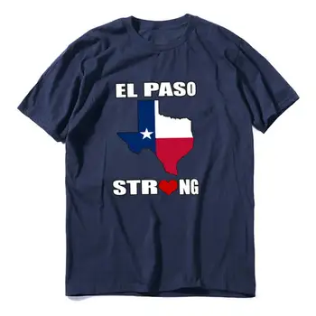Мъжете смешно Ел Пасо силен Майк готина тениска Тексас силна подкрепа за Тексас проблемни флаг тениска