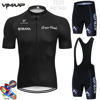 STRAVA 2021 Pro лято Колоездене Джърси комплект планинско колоездене облекло МТВ велосипед облекло Майо Ropa Ciclismo мъжете Колоездене набор от