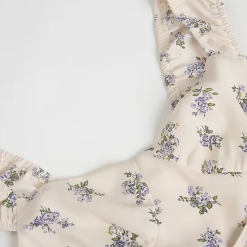Секси ежедневна лятна рокля с флорални принтом Рокля Slim sling strap design Vestidos