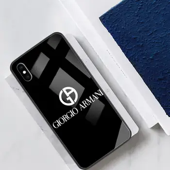 ZUOHC Luxury Italian A-Amani Brand EA7 калъф за телефон Iphone 11 12 Pro Max XR 8 PLUS Cover Case Glass For Iphone 11 Case