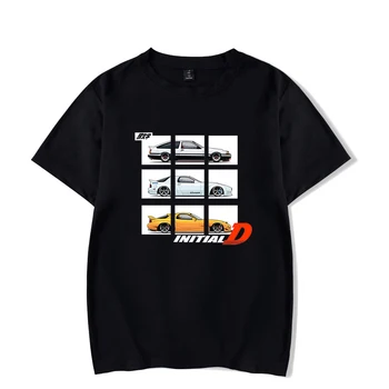 Филмът първоначален D тениска на Мъже, Жени Harajuku тениска на автомобилистите тениска Mazda FC3S TOYOTA AE86 Nissan GT-R спортен автомобил тениска