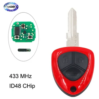 3 бутон Smart Remote Key Fob 433 Mhz с чип ID48 за Ferrari F430 ляв blade