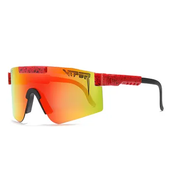 Оригинал яма пепелянка Спорт google TR90 поляризирани слънчеви очила за мъже жени открит ветрозащитный очила UV огледални лещи Oculos