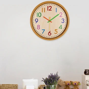 12-инчови безшумни не тикающие детски кварцов стенен часовник домашен офис декоративни вътрешни