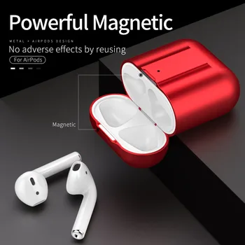 Луксозен Устойчив На Удари Метален Калъф За Слушалки И Apple Wireless Bluetooth Headset Airpods Алуминиеви Защитни Капаци Аксесоари Funda